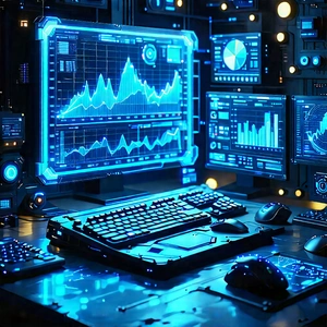 Financial technology in tech office
