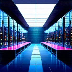 Futuristic Server Room With Image, There