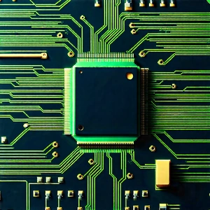 Close-up of electronic circuit