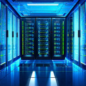 (futuristic:1.44) server room