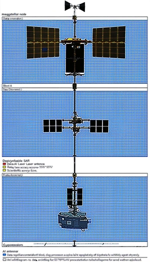 The Image Is A Diagram Of A Space Station, Showing The Various Components And Their Functions
