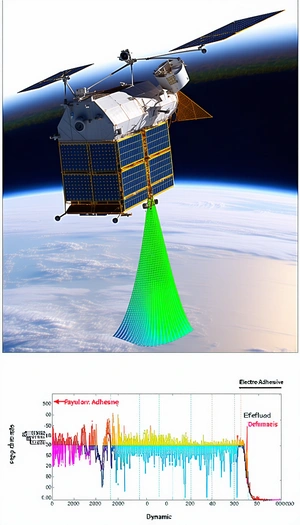 A Space Shuttle With A Green Laser Beam Attached To It