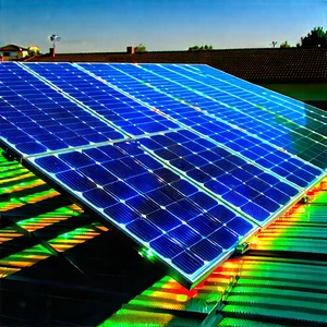 Solar Panel With Holographic Projection With Solar Panel