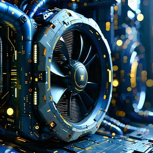 Close-up of cooling system