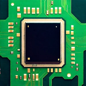 Close-up of microprocessor