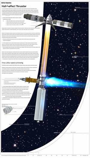 A Space Shuttle Is Shown In A Diagram, With A Blue Beam Of Light Coming Out Of It