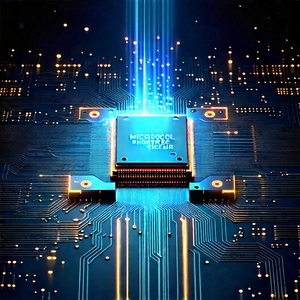 Microchip with holographic projection