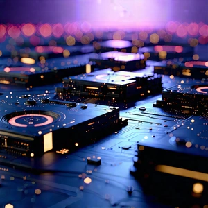 Close-up of sensor array