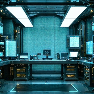 (futuristic:1.47) research laboratory