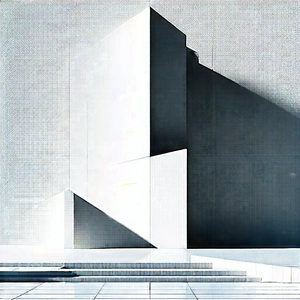 Abstract Black And White Photography: (minimalist:1.11) Series With Geometric Shape With Large, Modern