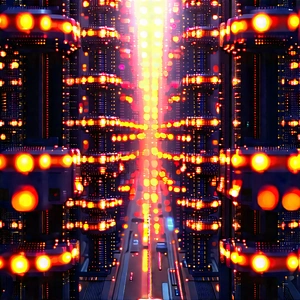 Close-up of sensor array
