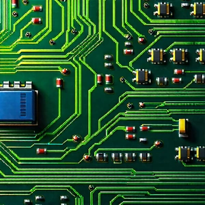 Close-up of electronic circuit
