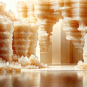 Crystalline Design With Image, There