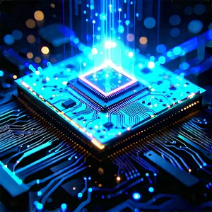 Microchip with holographic projection
