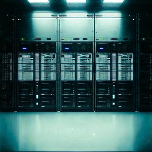 (futuristic:1.13) Server Room With Large Room