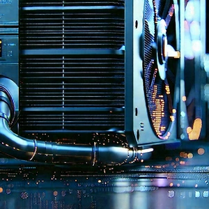 Close-up of cooling system