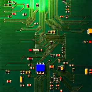 Close-up of electronic circuit