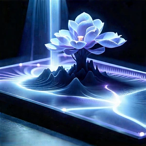 3d printer with holographic projection