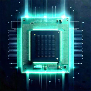 Microchip with holographic projection