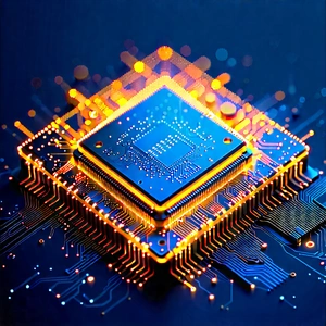 Microchip with digital particles