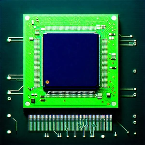 Close-up of microprocessor