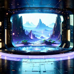 Futuristic Tech Startup Office With Image, There