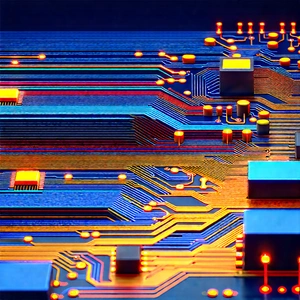 Close-up of electronic circuit