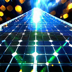Solar Panel With Holographic Projection With Large, Brightly