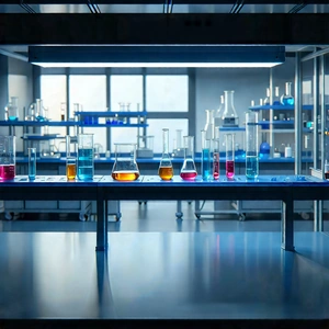 Educational Technology In Modern Laboratory With Laboratory Long