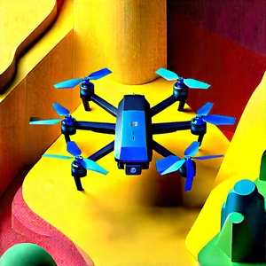 Drone with streaming content