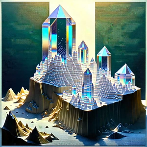 Macro View Of Crystalline Structure With Image, There