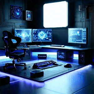 (futuristic:1.14) digital workspace