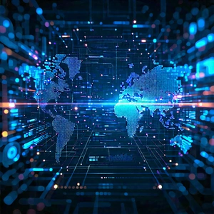 Big Data Visualization With Blue White