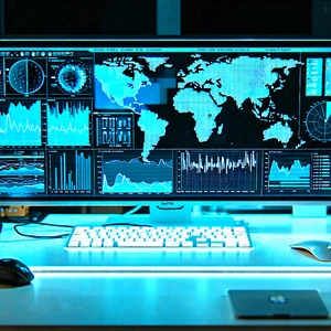 Tech Professional Photography: Healthcare technology in tech office