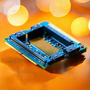 Close-up Of Memory Module With Close-up Computer