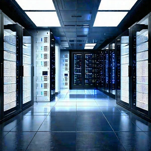 Futuristic Server Room With Image, There