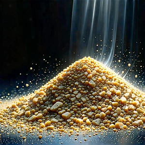 Abstract Concept Art: Granular Flow With Large Pile