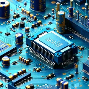 Close-up of electronic circuit