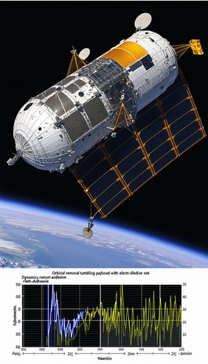 A Space Shuttle With A Large Satellite Attached To The Side Of It