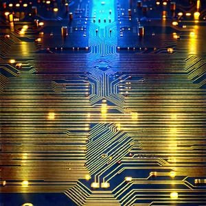 Circuit board with digital particles