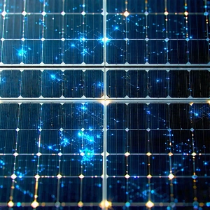 Solar Panel With Holographic Projection With Solar Panel