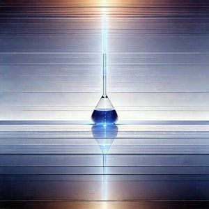 Futuristic Research Laboratory With Tall, Blue