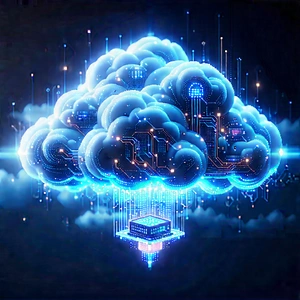 Cloud Computing Visualization With Blue Cloud