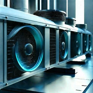 Close-up of cooling system