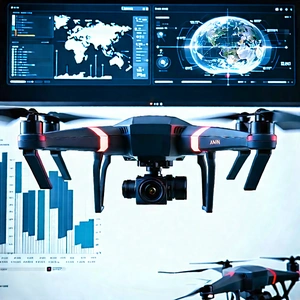 Drone with data visualization