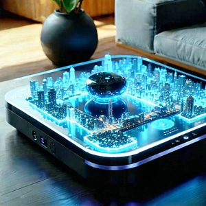 Smart home (device:1.18) with holographic display