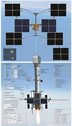 The Image Is A Diagram Of A Space Station, Showing The Various Components And Their Functions