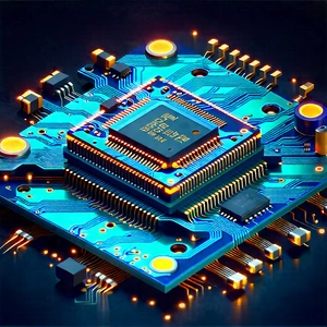 Circuit board with digital particles