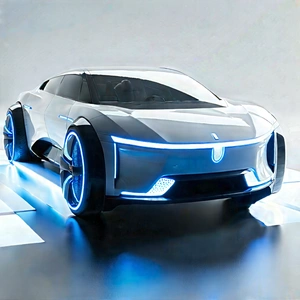 Innovative Electric Vehicle Design With Futuristic Displayed