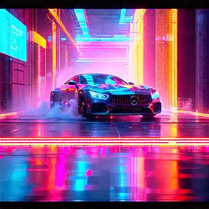 Automotive Technology In Research Center With Sleek, Futuristic